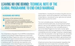 Global Programme to End Child Marriage: Leaving No One Behind