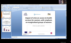 Вебинар на тема – Влијанието на кризните состојби врз пристапот до здравтсвените услуги за женско здравје