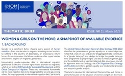Women & Girls on the Move - Female Migrants - IOM Data